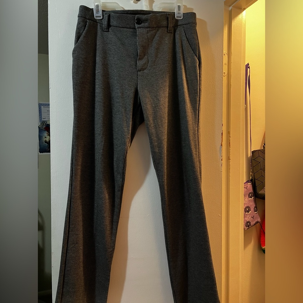 Dress slacks checker print